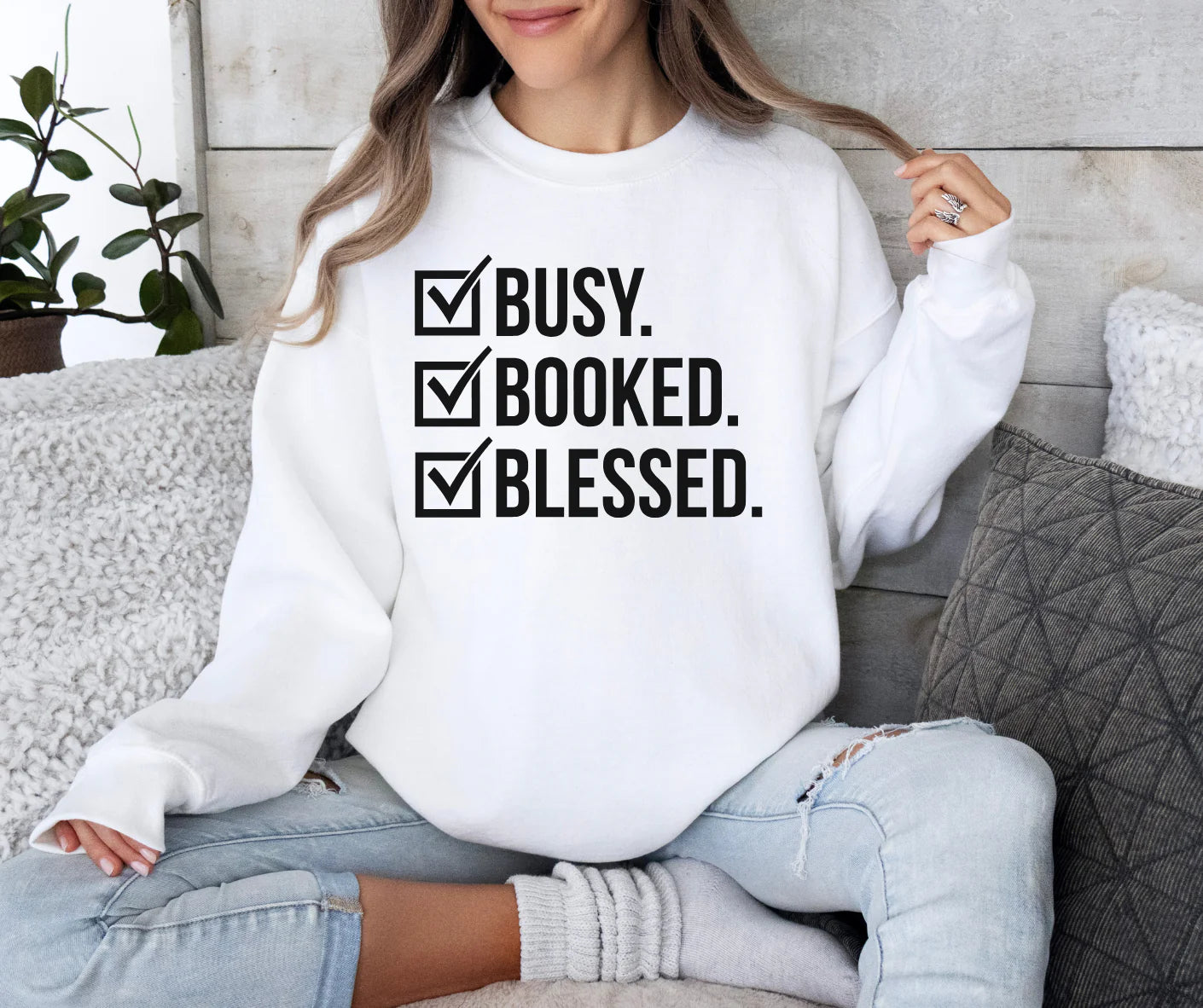 Busy Booked Blessed Screen Print Transfers