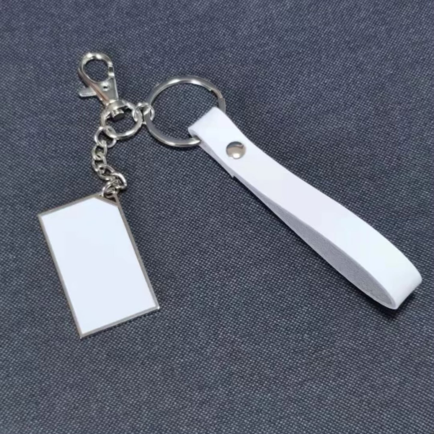 Leather Strap Keychains Double Sided - Carolina Blanks And More LLC
