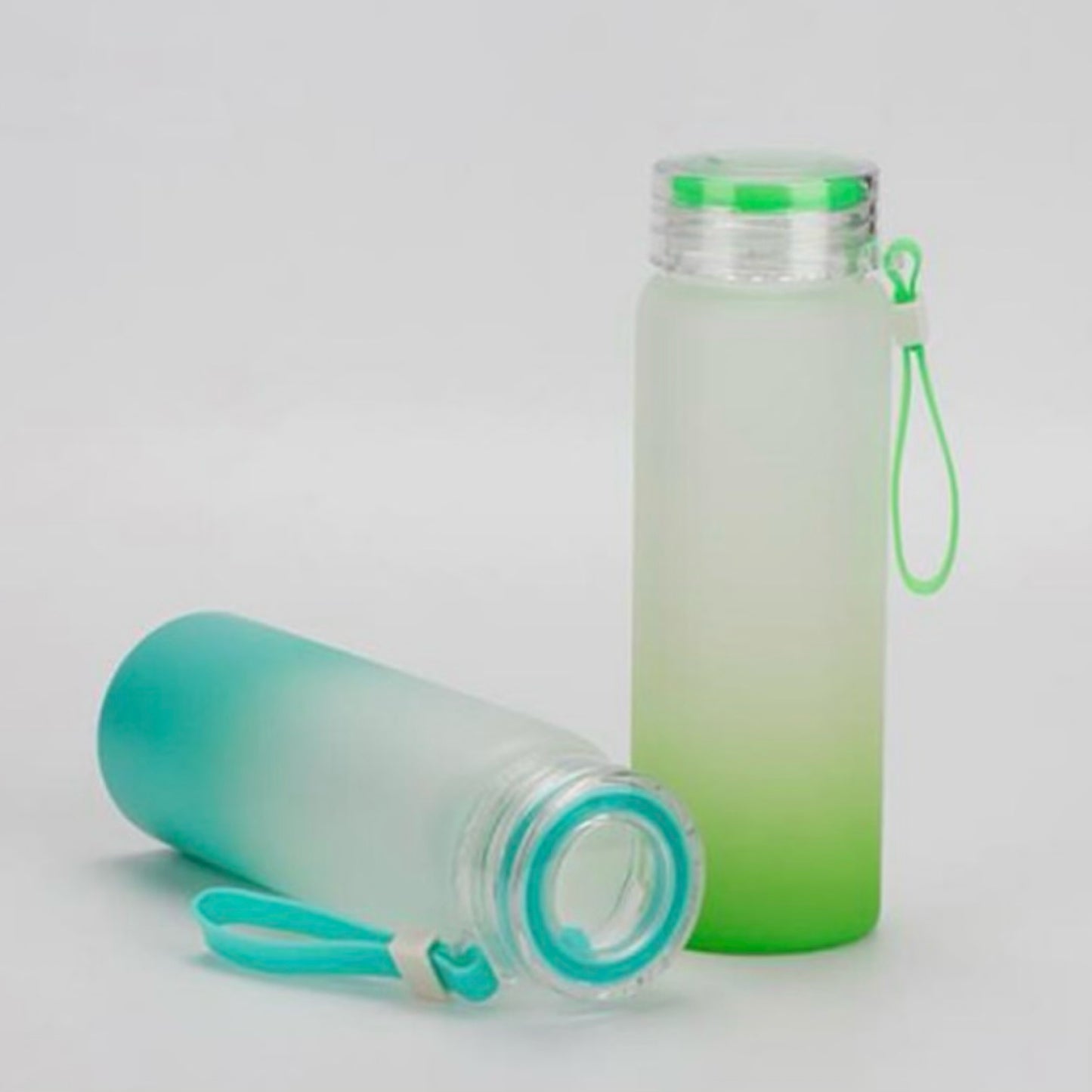 Frosted Water Bottles Glass 16.9oz - Carolina Blanks And More LLC