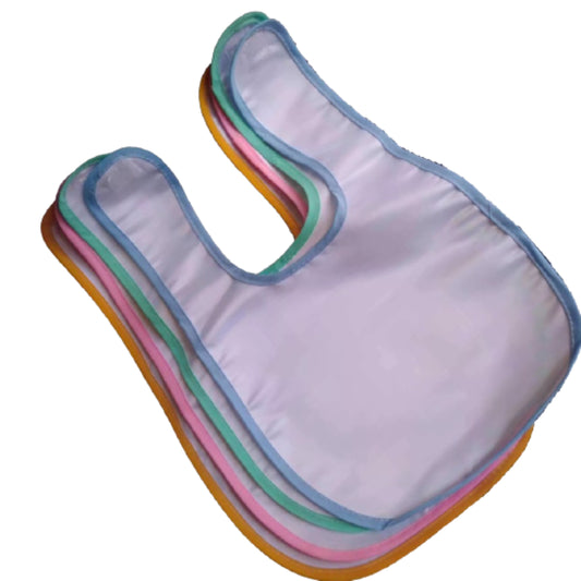 Baby Bib 100% Polyester with Trim - Carolina Blanks  And More LLC