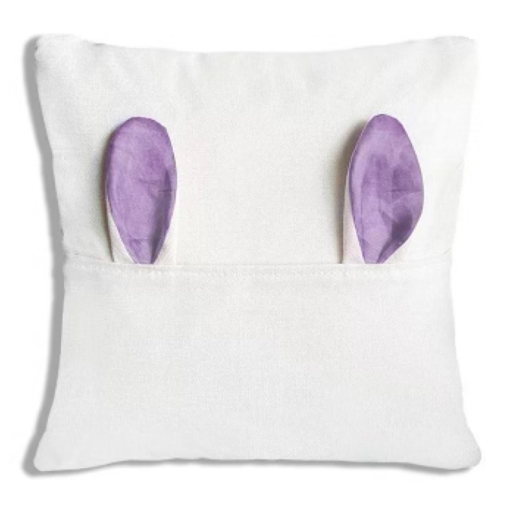 Bunny Pocket Pillow Cover Sublimation Blanks, Easter Bunny Pillow cover blanks, Sublimation Linen Cushion Cover - Carolina Blanks  And More LLC