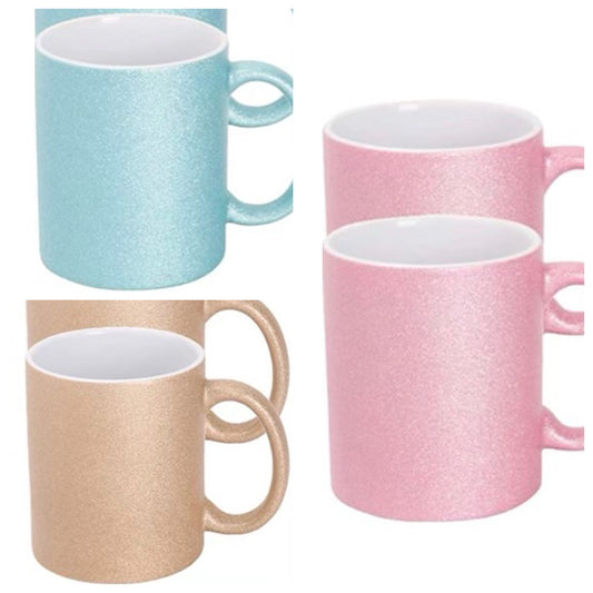 Sparkling 11oz Coffee Mugs - Carolina Blanks  And More LLC