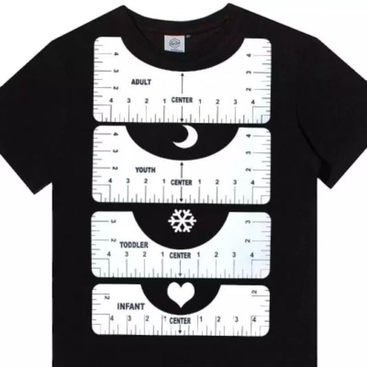 T-Shirt Alignment Rulers - Carolina Blanks  And More LLC
