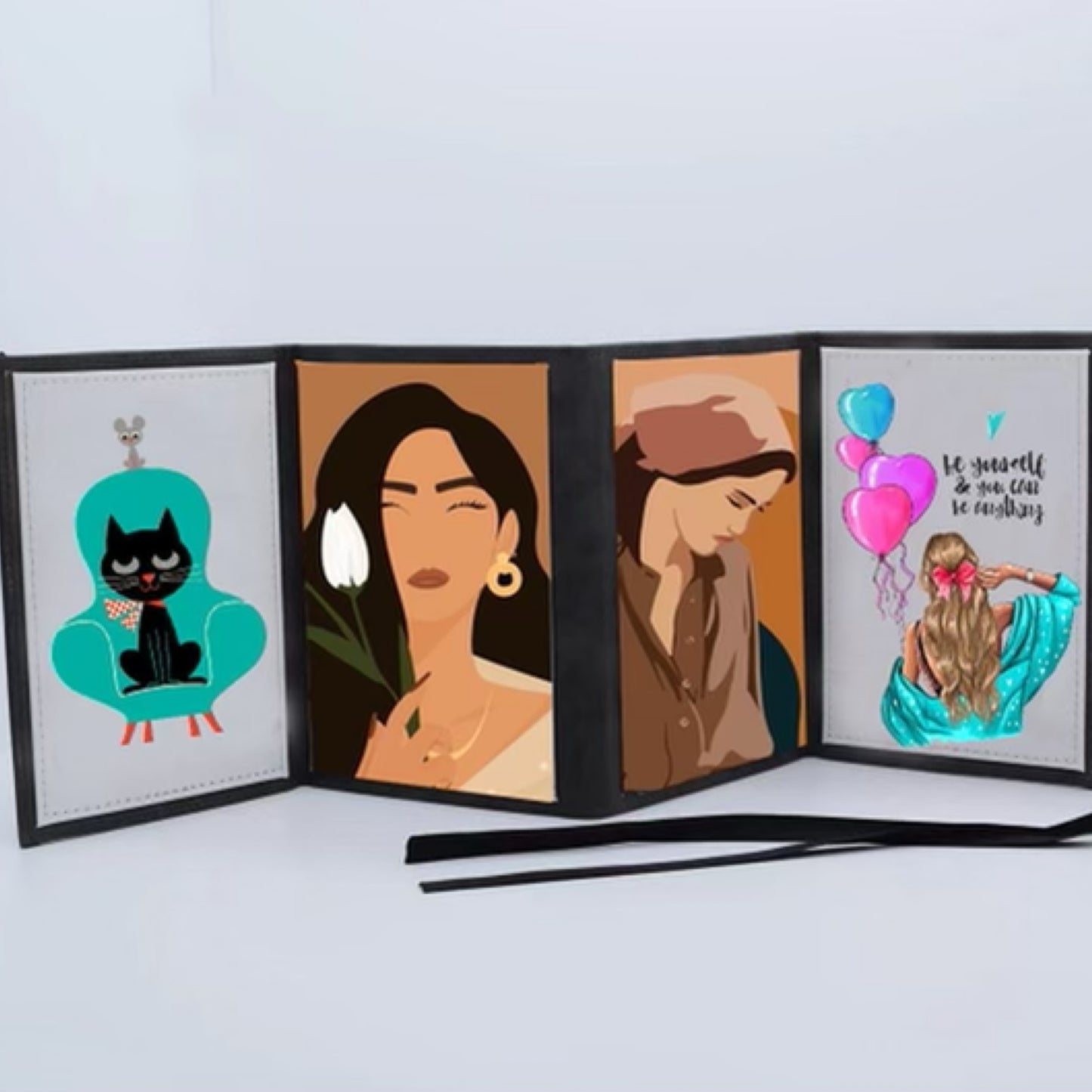 Leather Photo Panel w/4 Panels - Carolina Blanks  And More LLC