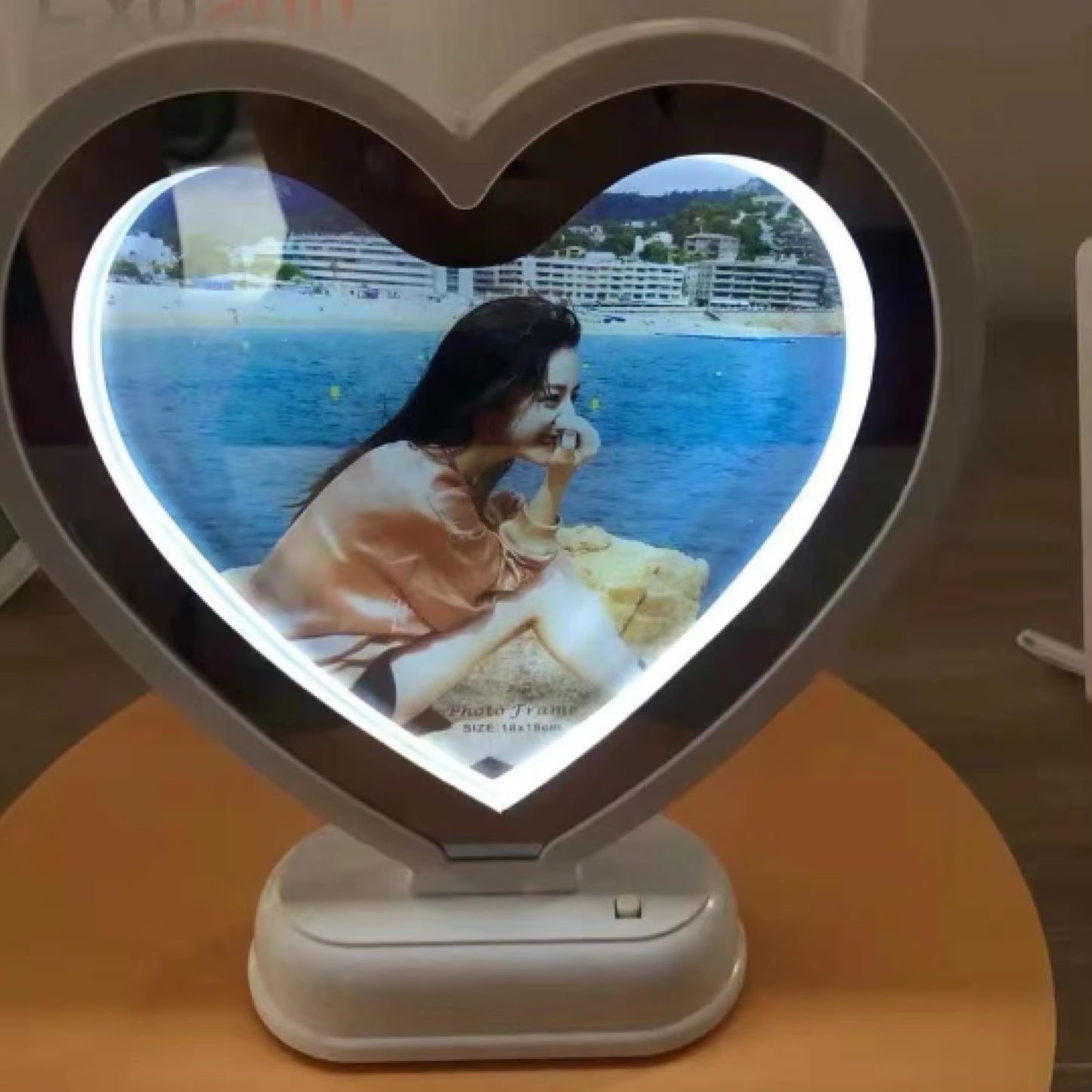 Magic Mirror Heart Shaped Led - Carolina Blanks And More LLC