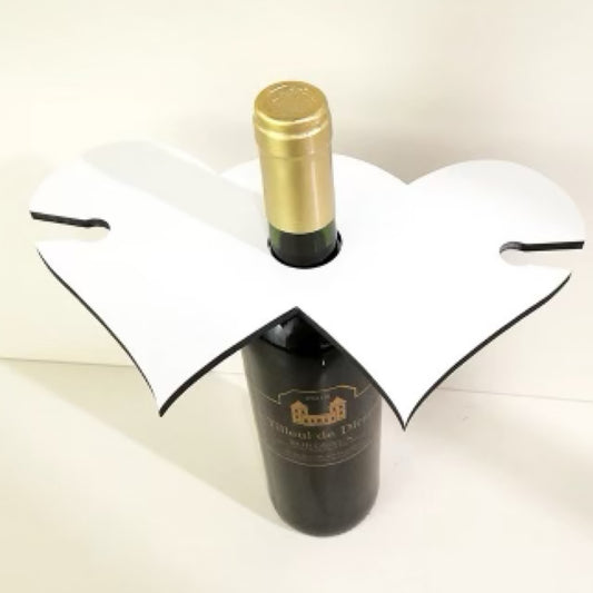 Heart Shaped 2 Glass Caddy/ Wine Caddy - Carolina Blanks  And More LLC