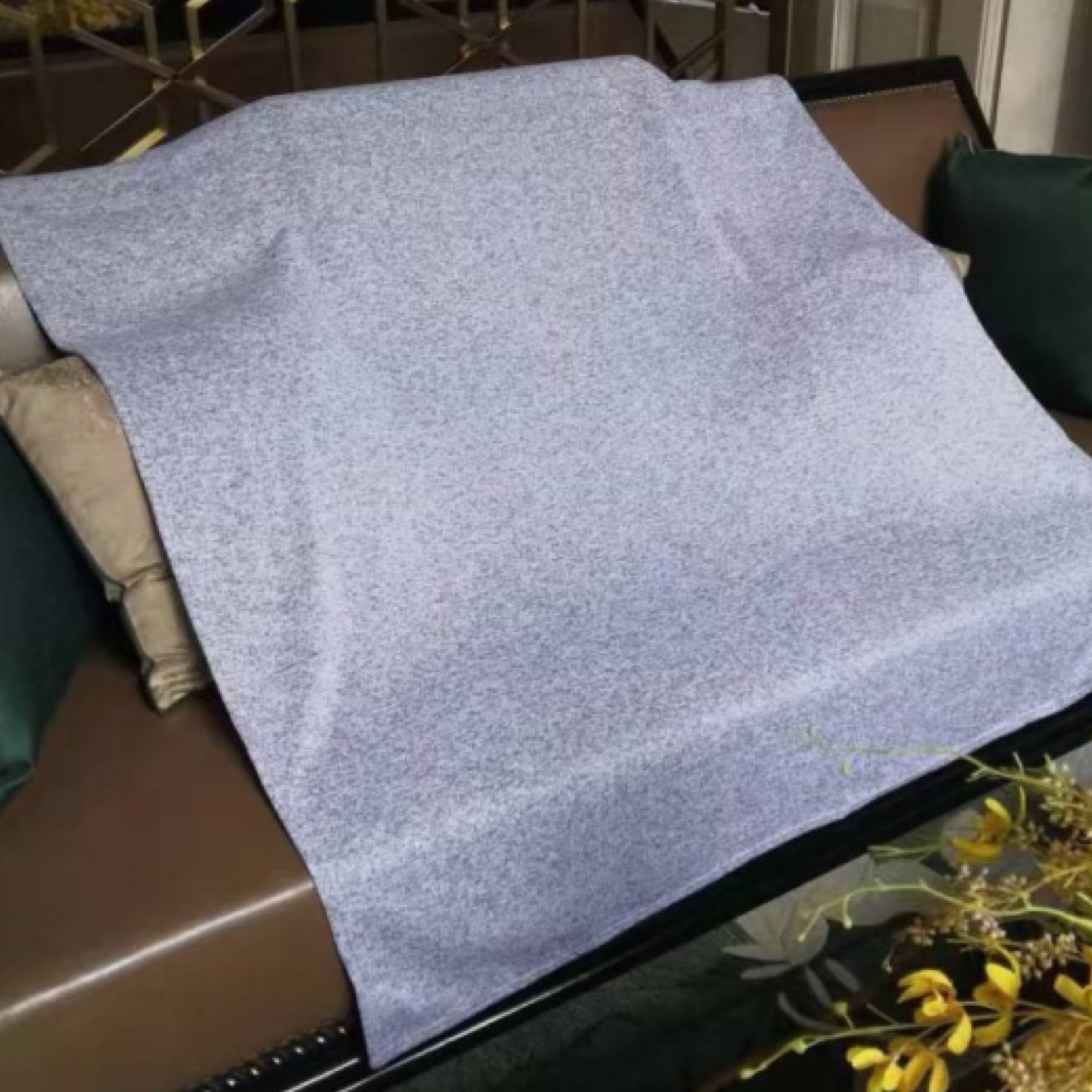 Jersey Grey Fleece Blanket - Carolina Blanks  And More LLC