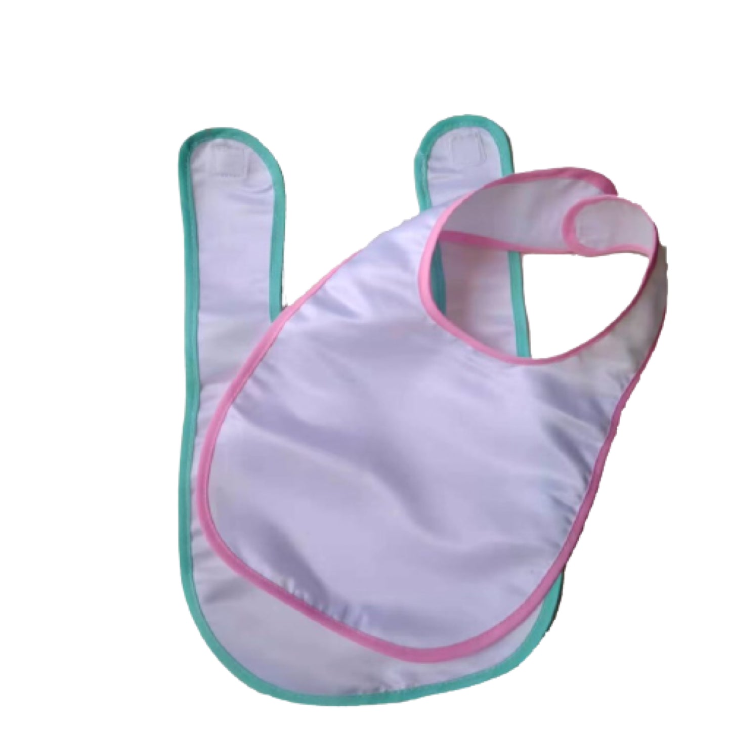 Baby Bib 100% Polyester with Trim - Carolina Blanks And More LLC