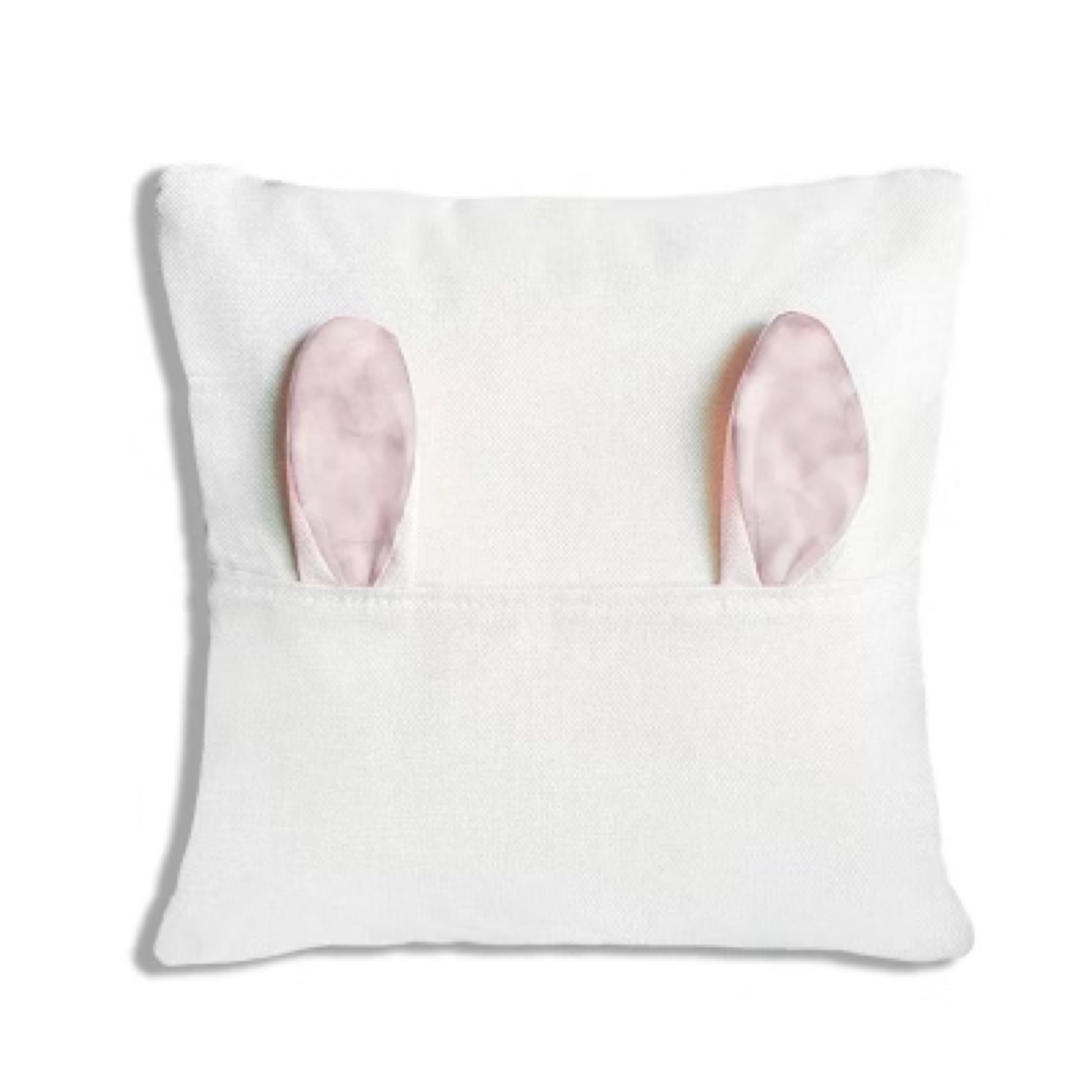 Bunny Pocket Pillow Cover Sublimation Blanks, Easter Bunny Pillow cover blanks, Sublimation Linen Cushion Cover - Carolina Blanks  And More LLC