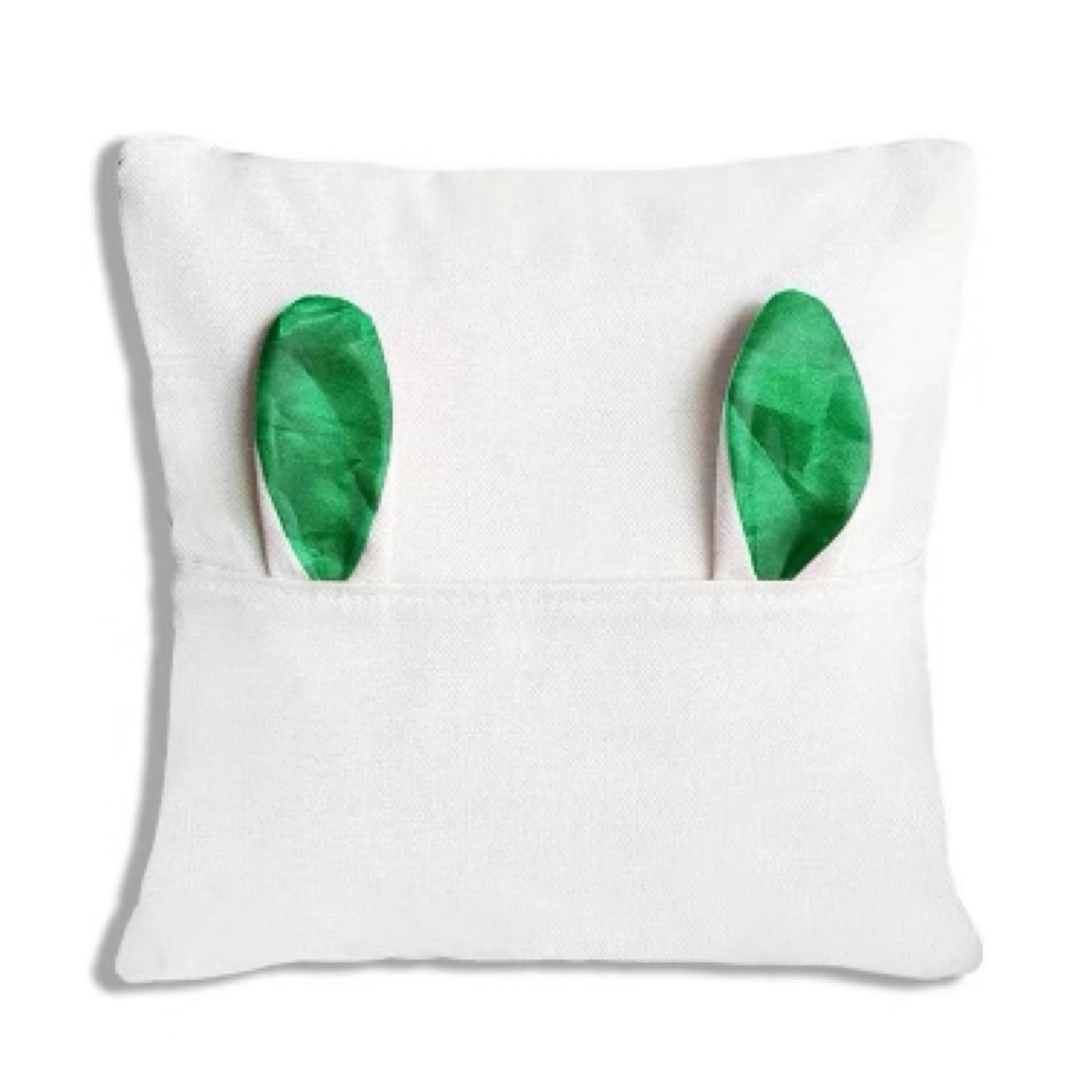 Bunny Pocket Pillow Cover Sublimation Blanks, Easter Bunny Pillow cover blanks, Sublimation Linen Cushion Cover - Carolina Blanks  And More LLC