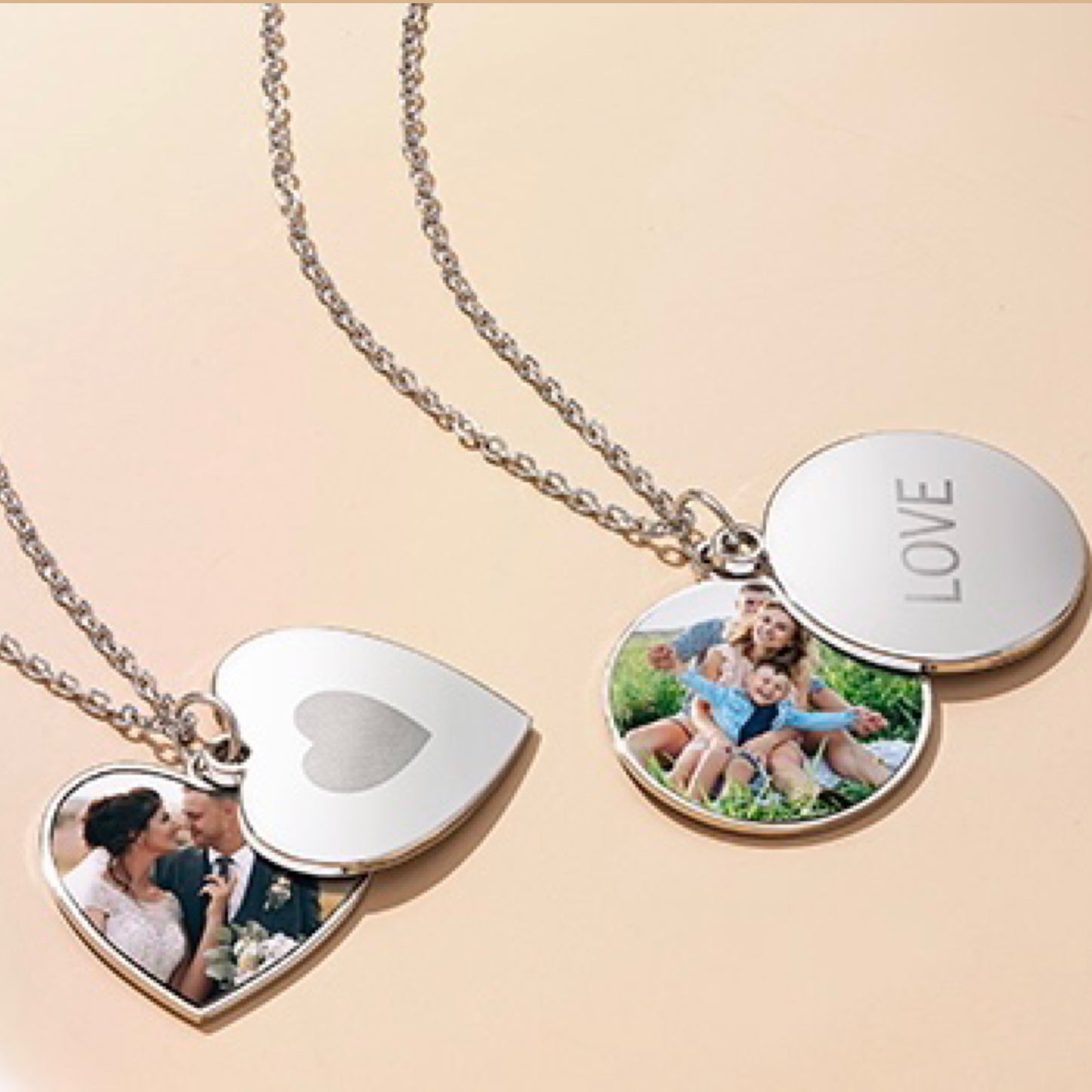 Heart & Circle Necklaces - Carolina Blanks And More LLC