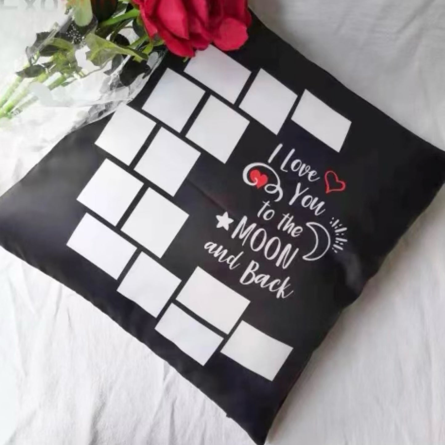 Moon Pillow Cases - I love you to the moon & back - Carolina Blanks  And More LLC