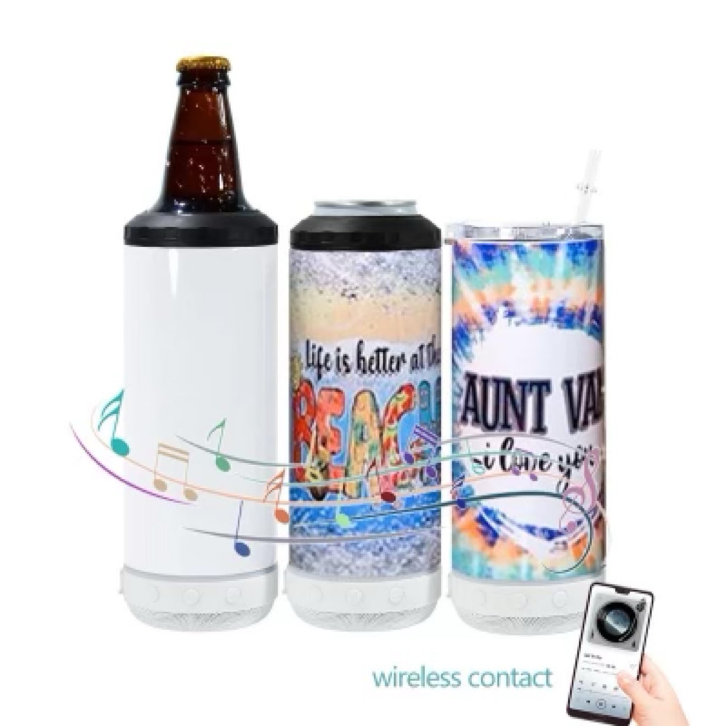 4n1 Bluetooth Speaker Tumblers 16oz - Carolina Blanks And More LLC