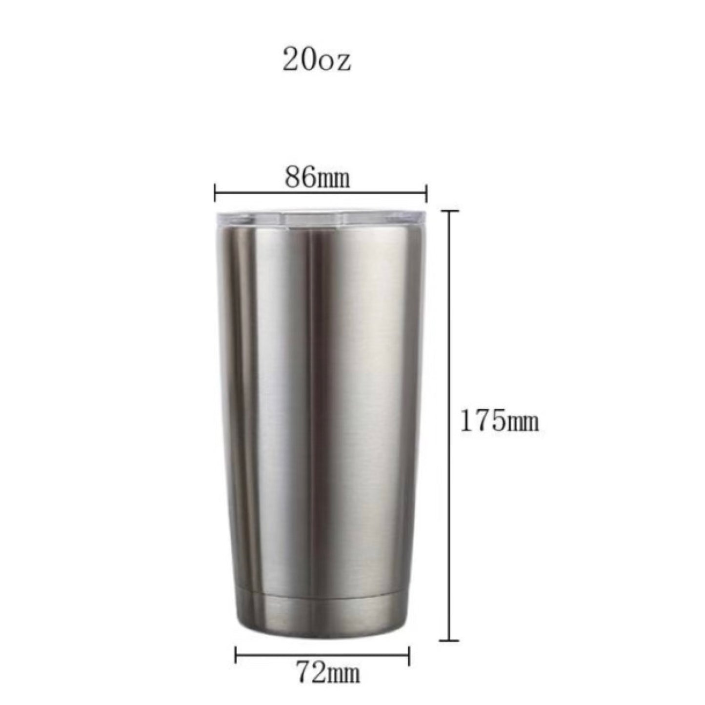 20oz Stainless Steel Tumbler - Carolina Blanks And More LLC