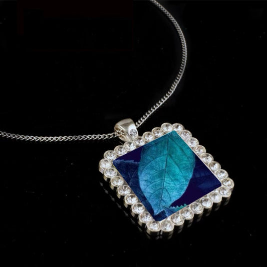 Rhinestone Square Necklaces/Pendant - Carolina Blanks  And More LLC