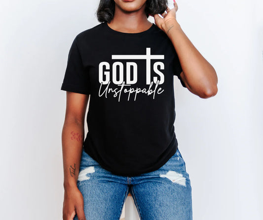 God Is Unstoppable Screen Print Transfer