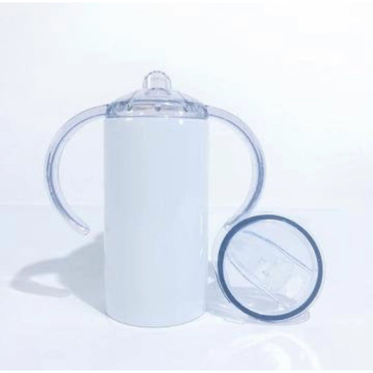 Sippy Cups w/Handles & 2 lids Plain & Shimmer - Carolina Blanks  And More LLC