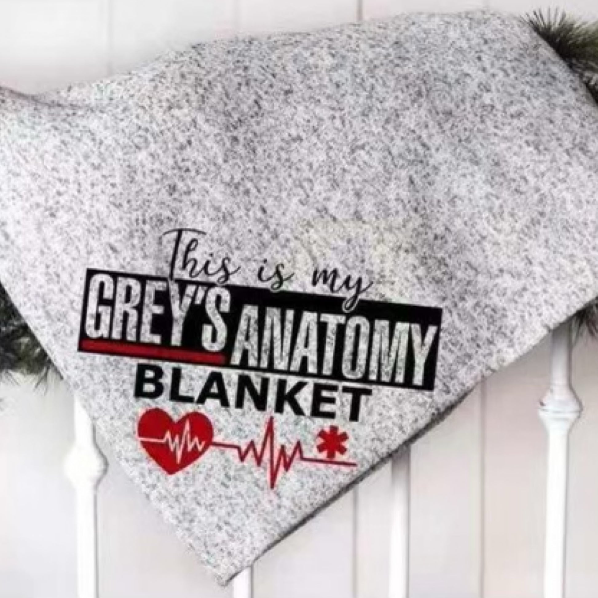 Jersey Grey Fleece Blanket - Carolina Blanks  And More LLC