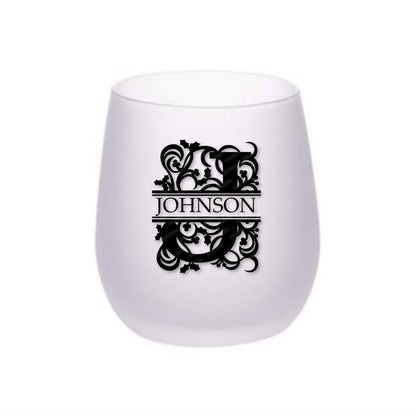 Frosted  17oz Stemless Wine Glass