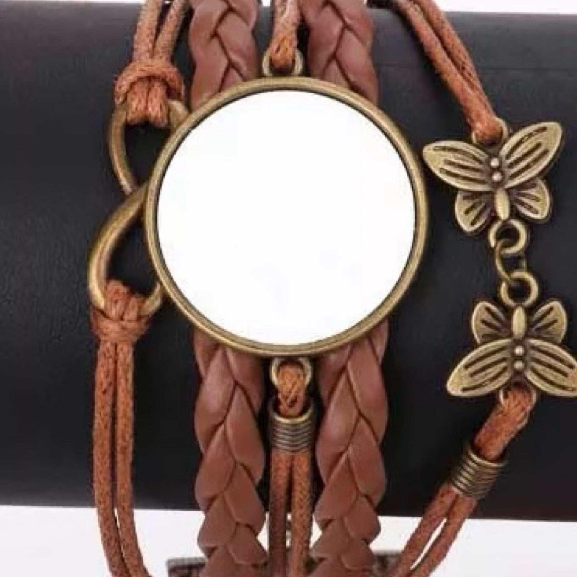 Brown Leather Wrislets/Bracelets - Carolina Blanks  And More LLC