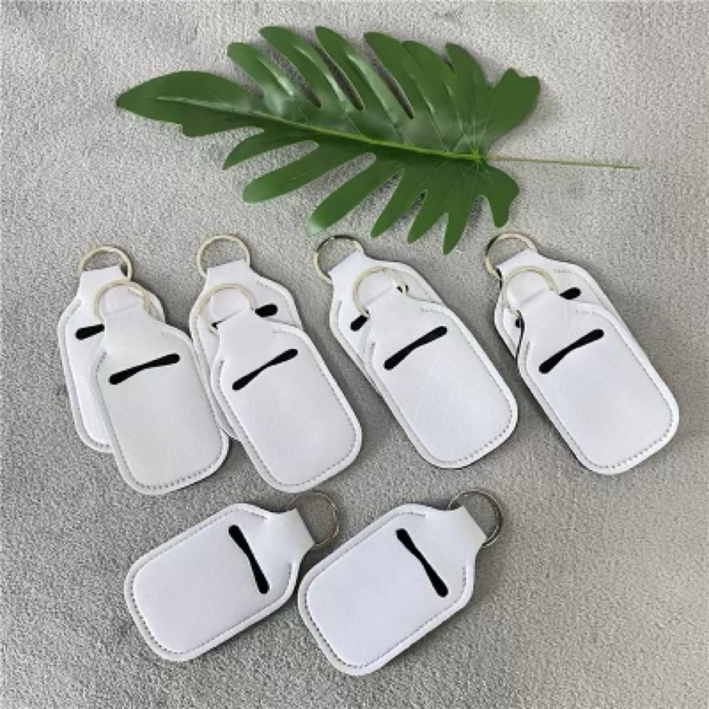 Hand Sanitizer Holder Keychains  Pack of 10 - Carolina Blanks  And More LLC