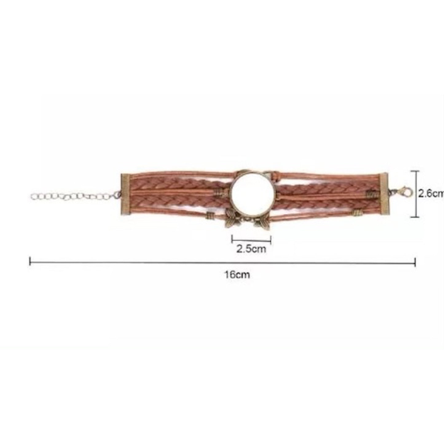 Brown Leather Wrislets/Bracelets - Carolina Blanks  And More LLC